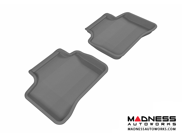 Mercedes Benz GLK-Class Floor Mats (Set of 2) - Rear - Gray by 3D MAXpider